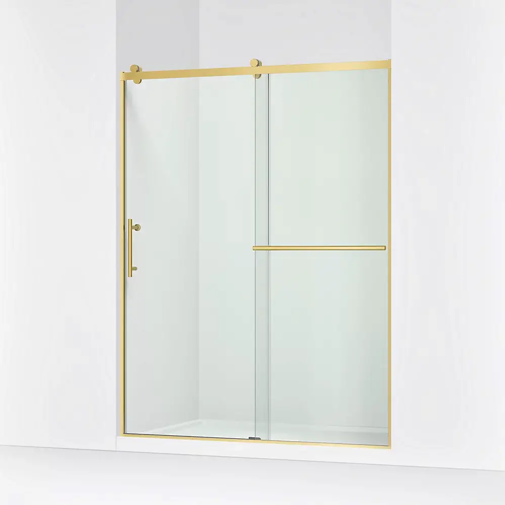 Kohler 709081-10L-2MB Rely 77" H Sliding Glass Shower Door Vibrant Brushed Moderne Brass
