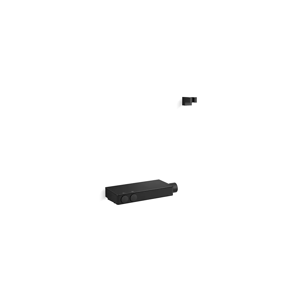 Kohler 26335-9-BL Anthem Two Way Exposed Thermostatic Valve And Control Panel Matte Black