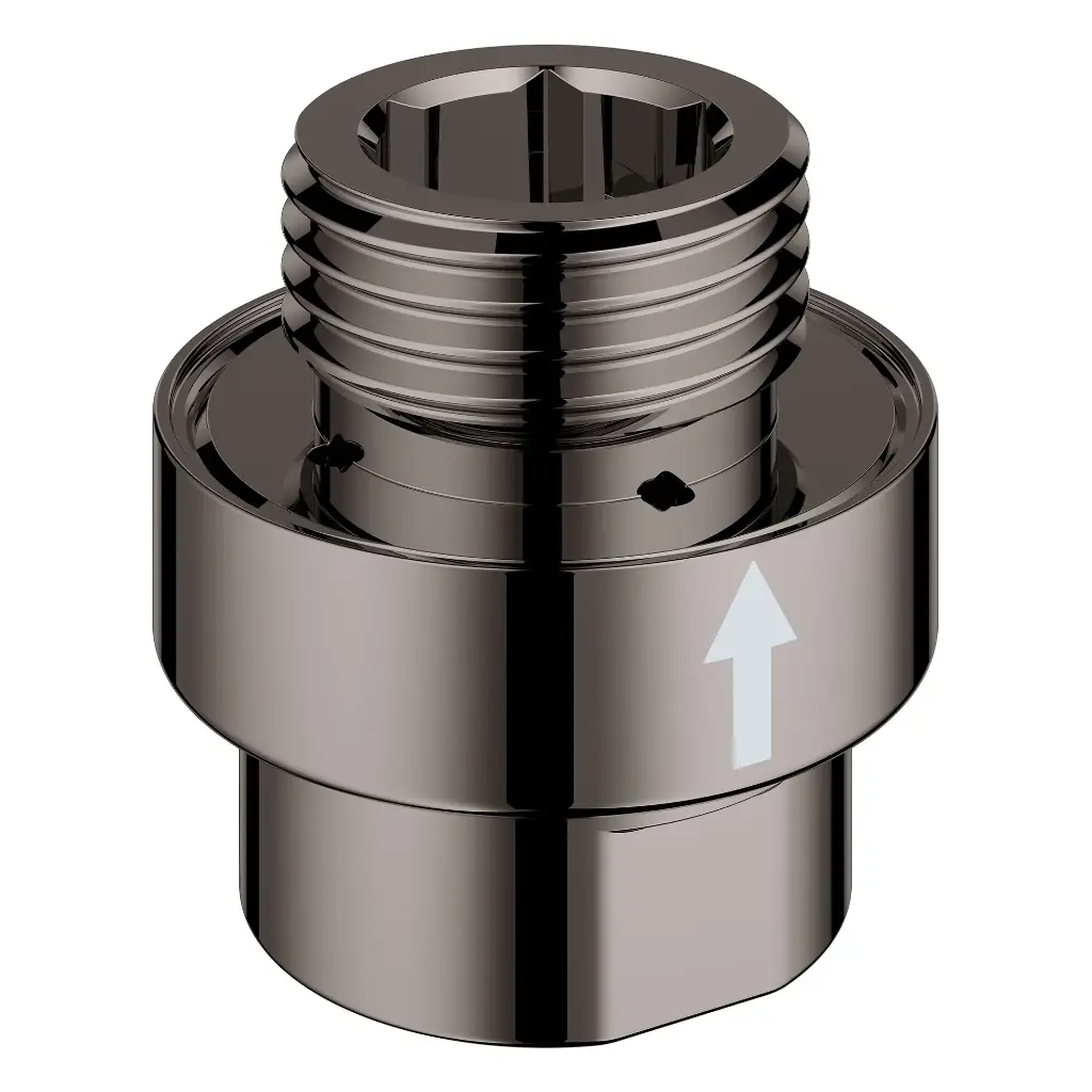 Grohe 07911A00 1/2" lnline Vacuum Breaker for Hand Showers Hard Graphite