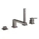 Grohe 19897A01 Eurocube 4-Hole Single Handle Deck Mount Roman Tub Faucet Hard Graphite
