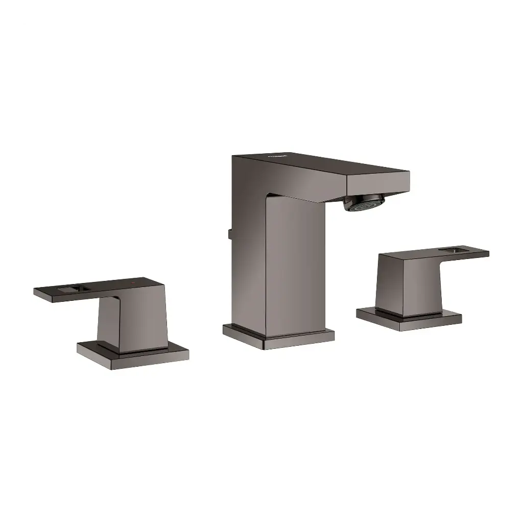 Grohe 20370A0A Eurocube Widespread S-Size Bathroom Faucet Hard Graphite