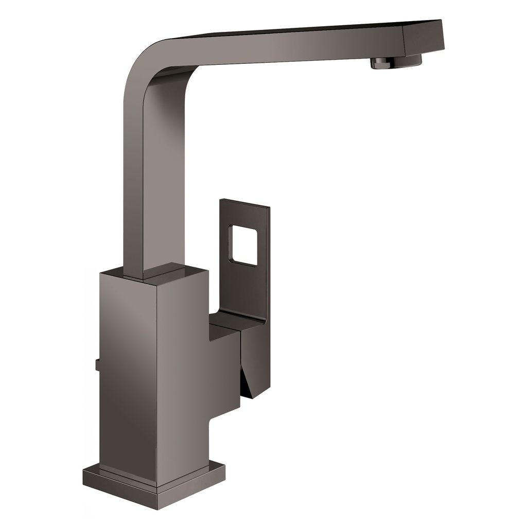 Grohe 23184A0A Eurocube Centerset Single-Hole High Spout Bathroom Faucet Hard Graphite