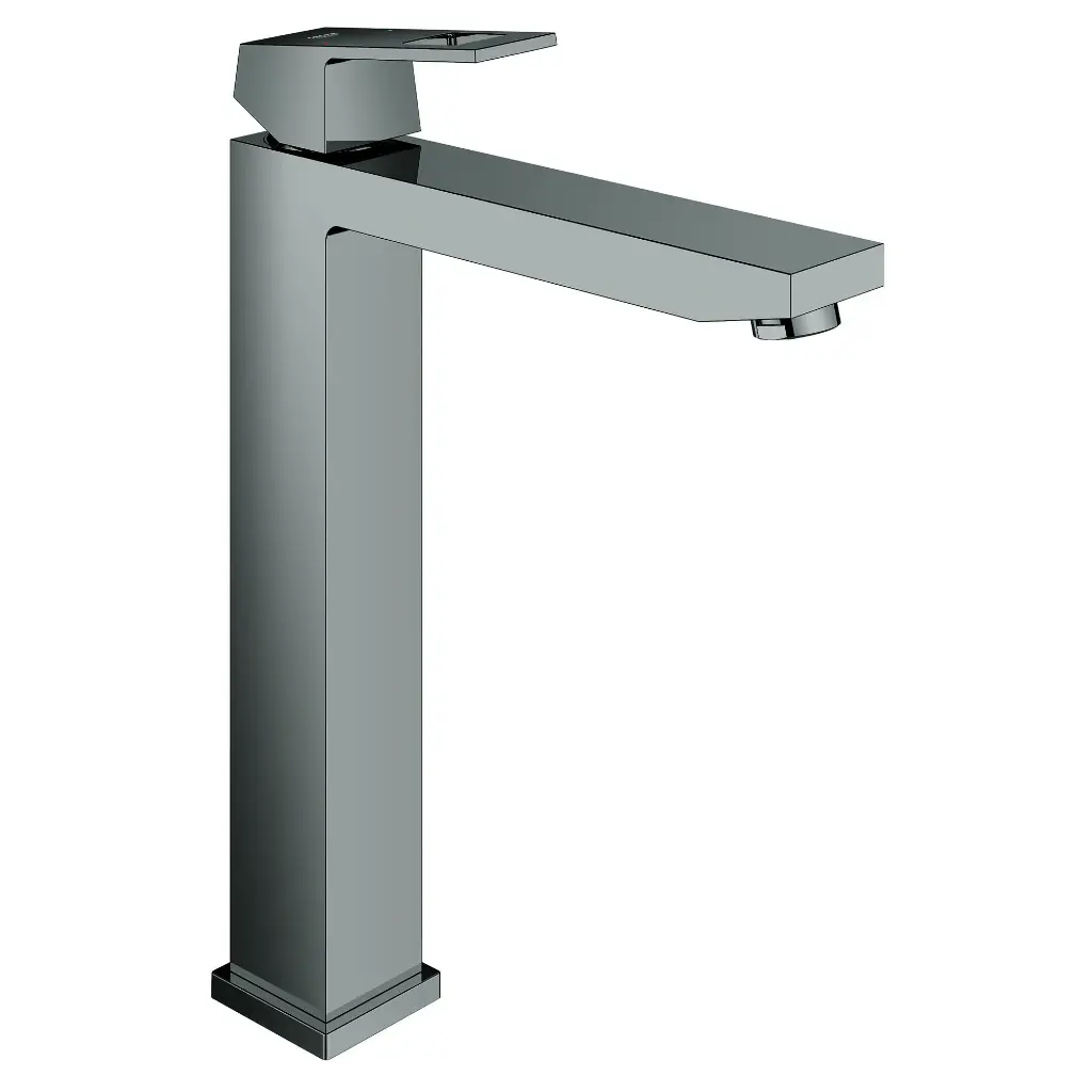 Grohe 23671A00 Eurocube Single Hole Deck Mount Vessel Sink Faucet Hard Graphite