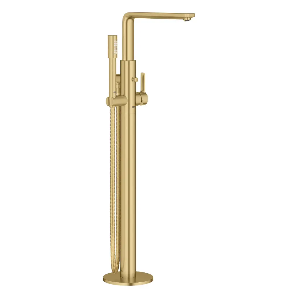 Grohe 23792GN1 Lineare Single Handle Freestanding Tub Faucet Brushed Cool Sunrise