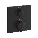 Grohe 241102430 Grohtherm Single Function 2-Handle Thermostatic Valve Trim Matte Black