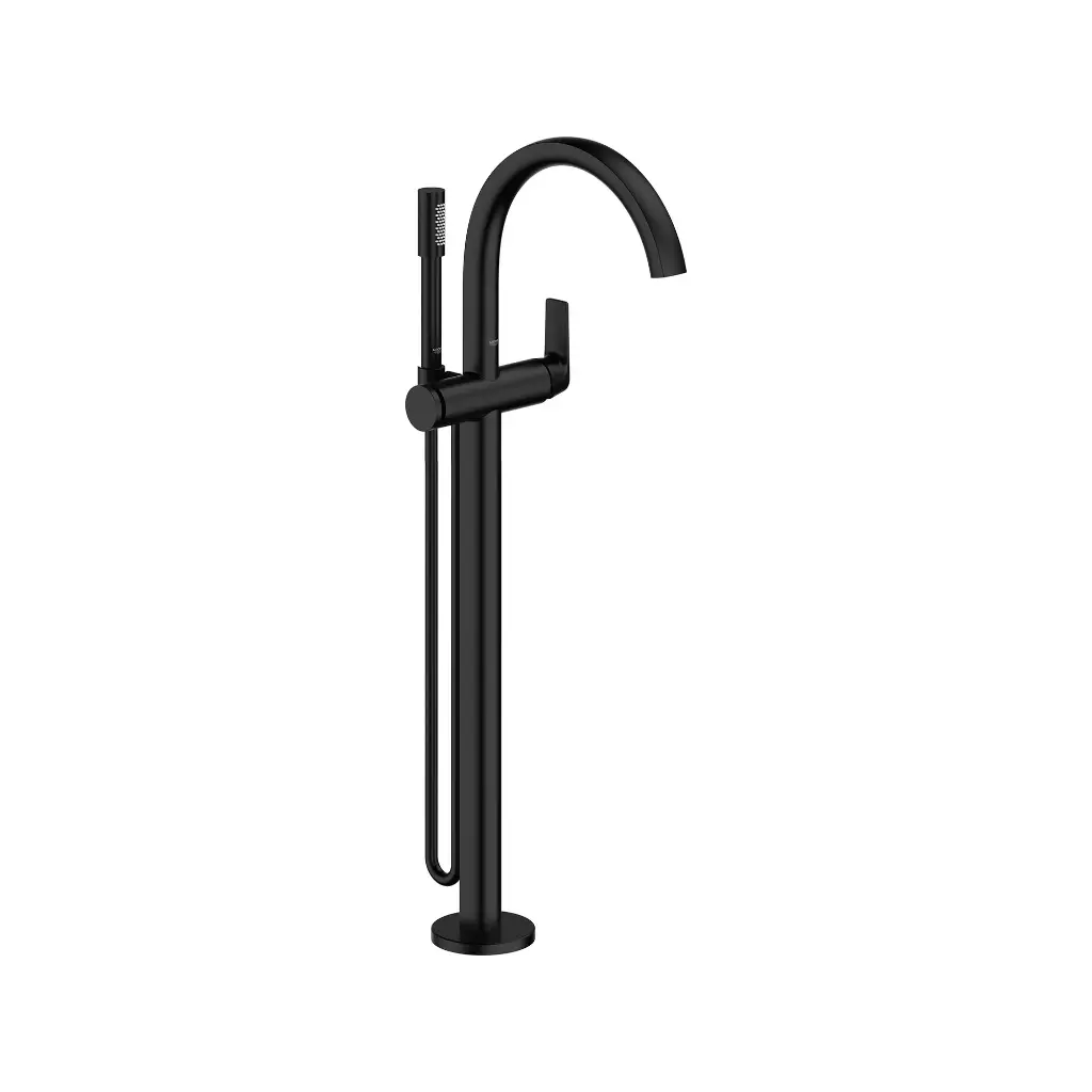 Grohe 293022430 Defined Freestanding Tub Faucet With Hand Shower Matte Black