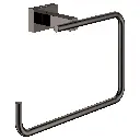 Grohe 40510A01 Essentials Cube 8" Towel Ring Hard Graphite