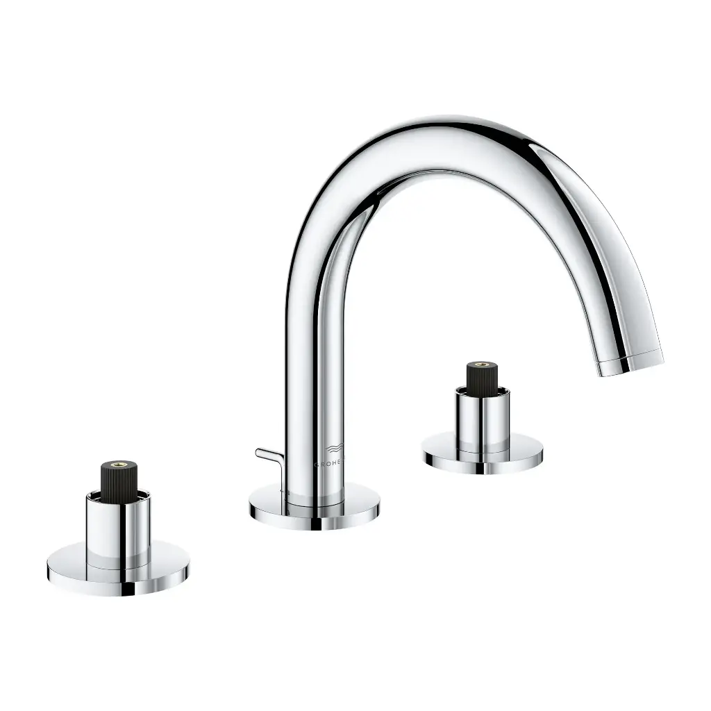 Grohe 20660000 Atrio 8-inch Widespread S-Size Bathroom Faucet StarLight Chrome