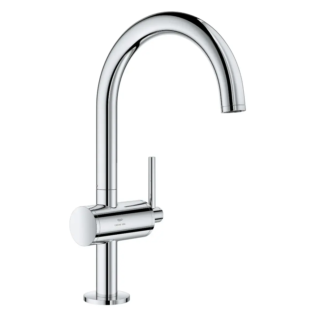 Grohe 24350000 Atrio New Single Hole L-Size Bathroom Faucet Starlight Chrome