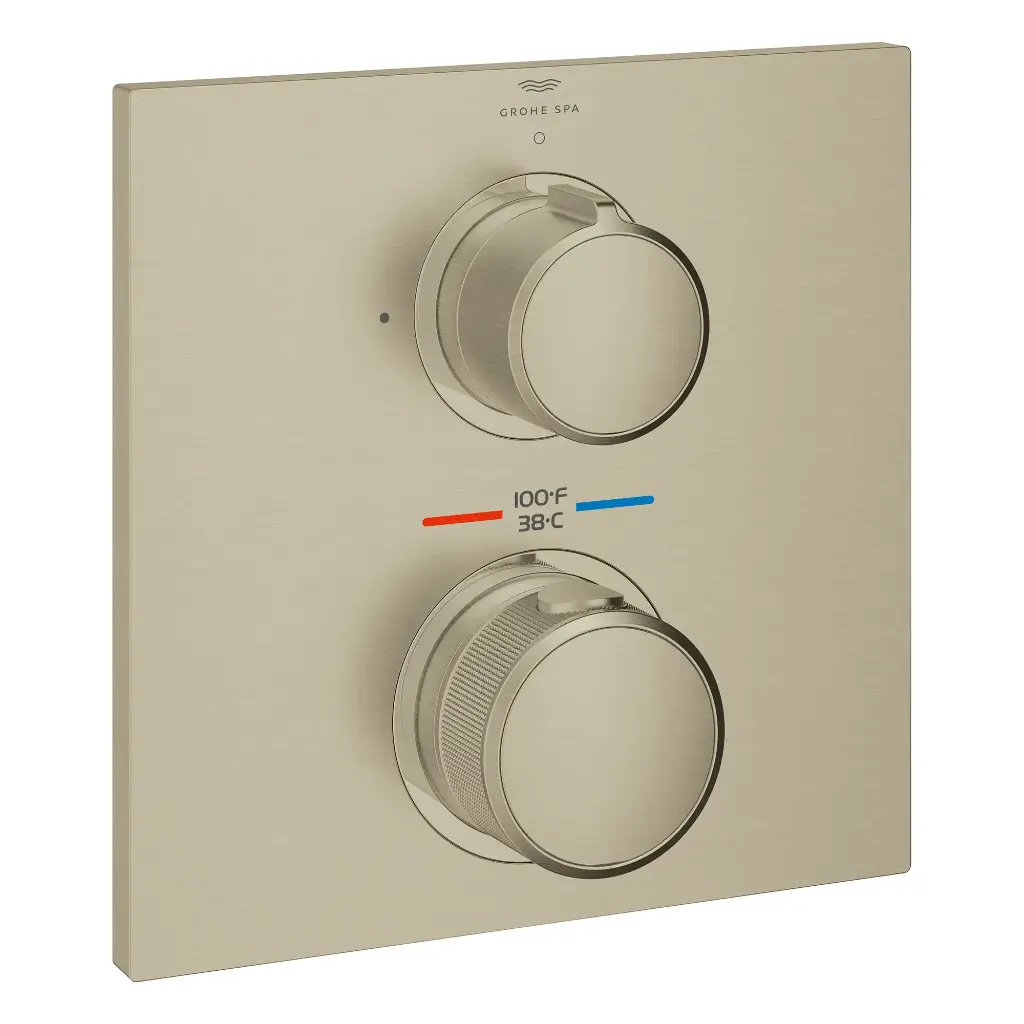 Grohe 29178EN1 Allure New Dual Function 2-Handle Thermostatic Valve Trim Brushed Nickel