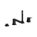 Grohe 198972431 Eurocube 4-Hole Single Handle Deck Mount Roman Tub Faucet Matte Black