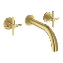 Grohe 20663GN0 Atrio New 2-Handle Wall Mount Faucet Brushed Cool Sunrise