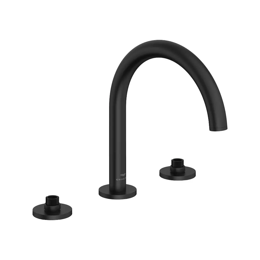 Grohe 252732430 Atrio New 3-Hole 2-Handle Deck Mount Roman Tub Faucet Matte Black
