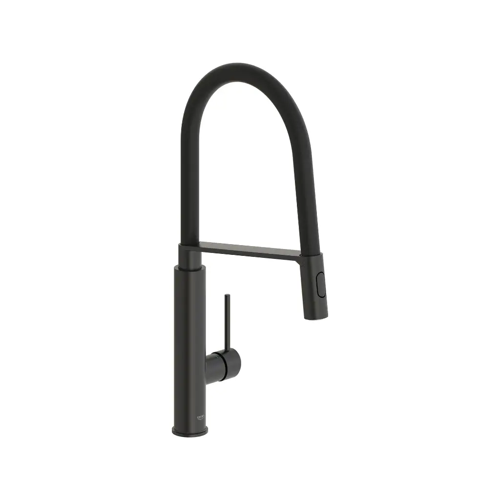 Grohe 314922430 Concetto Single Handle Semi-Pro Dual Spray Kitchen Faucet Matte Black