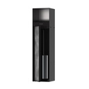 Hansgrohe 56062670 Xtrastoris Rock Recessed Toilet Brush Holder Matte Black
