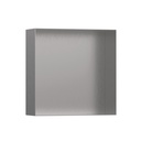 Hansgrohe 56073800 Xtrastoris Minimalistic Wall Niche With Open Frame Brushed Stainless Steel