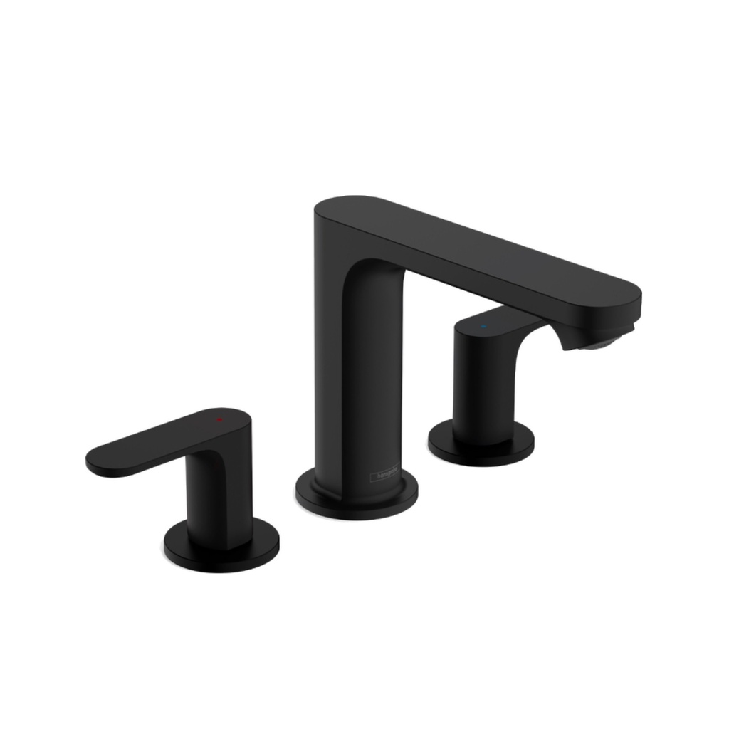 Hansgrohe 72530671 Rebris S Widespread Faucet 110 With Pop-Up Drain Matte Black