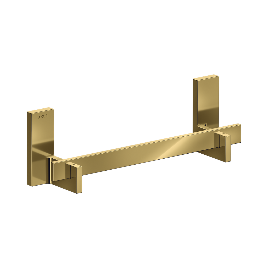 Hansgrohe 42613990 Axor Universal Rectangular Towel Bar 12" Polished Gold Optic