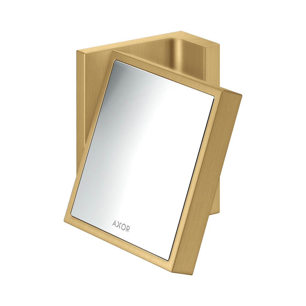 Hansgrohe 42649250 Axor Universal Rectangular Shaving Mirror Brushed Gold Optic