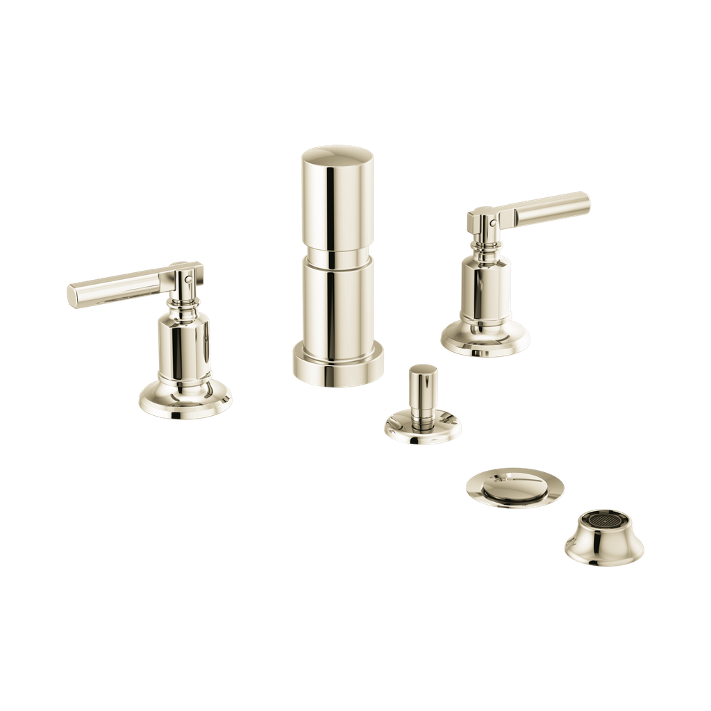 Brizo 68476-PN Invari Widespread Bidet Faucet Brilliance Polished Nickel