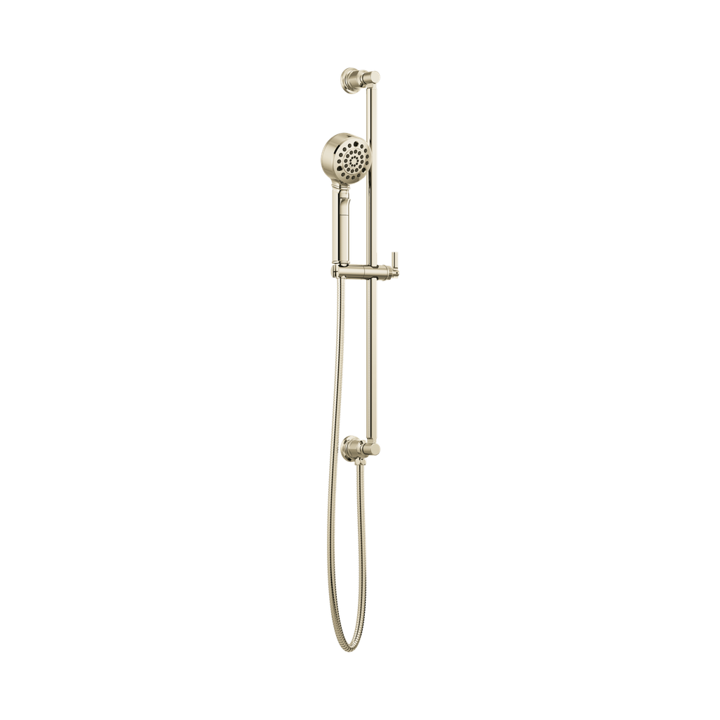 Brizo 88776-PN Invari H2Okinetic Multi-Function Slide Bar Handshower Brilliance Polished Nickel