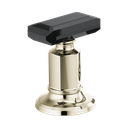 Brizo HK5376-PGBC Invari Widespread Crystal Lever Handle Kit Brilliance Polished Nickel Black Crystal Accent
