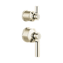 Brizo HL75P76-PN Invari Pressure Balance Valve With Diverter Trim Handle Kit Brilliance Polished Nickel