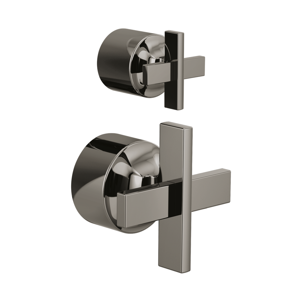 Brizo HX75P98-BNX Levoir Pressure Balance Valve With Diverter Trim Handle Kit Brilliance Black Onyx