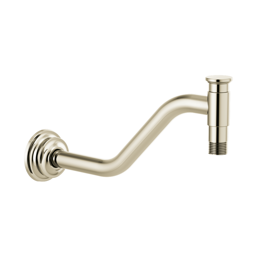 Brizo RP100325PN Invari Shower Arm And Flange Brilliance Polished Nickel