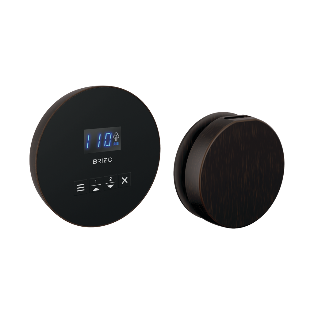 Brizo 8CH-250R-RB Mystix Round Steam Control And Head Venetian Bronze