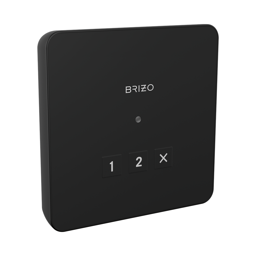 Brizo 8CN-220L-BL Mystix Square Exterior Steam Control Matte Black