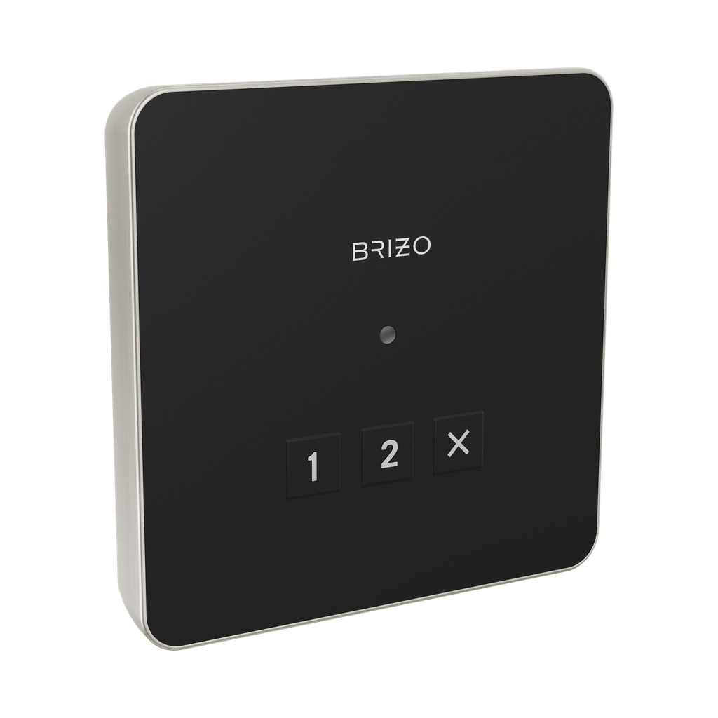 Brizo 8CN-220L-BN-L Mystix Square Exterior Steam Control Lumicoat Brushed Nickel