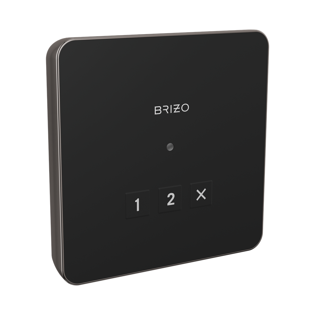 Brizo 8CN-220L-BNX-L Mystix Square Exterior Steam Control Lumicoat Black Onyx