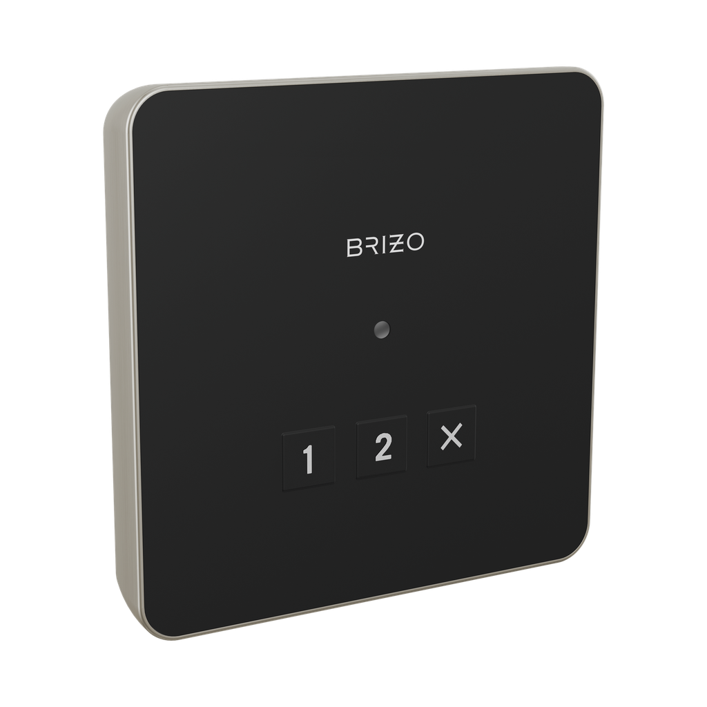 Brizo 8CN-220L-NK-L Mystix Square Exterior Steam Control Lumicoat Luxe Nickel