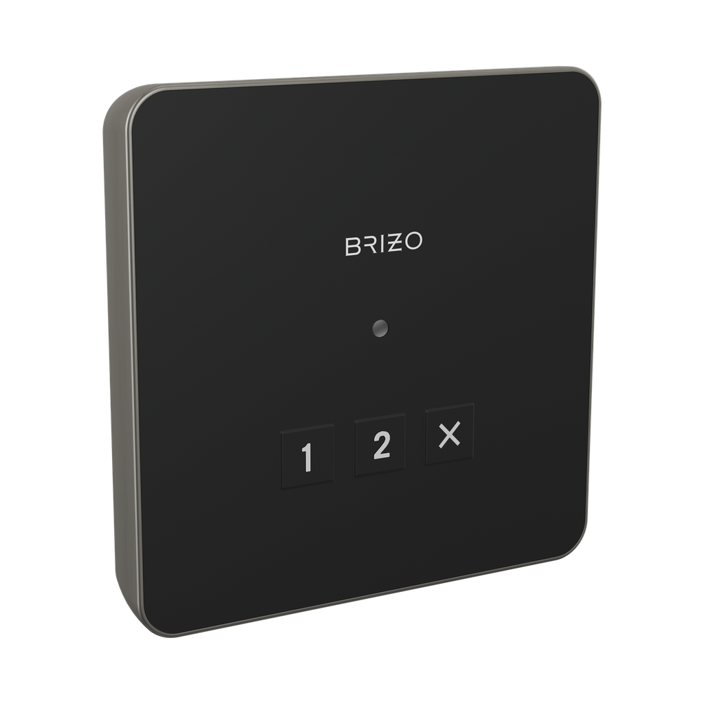 Brizo 8CN-220L-SL-L Mystix Square Exterior Steam Control Lumicoat Luxe Steel