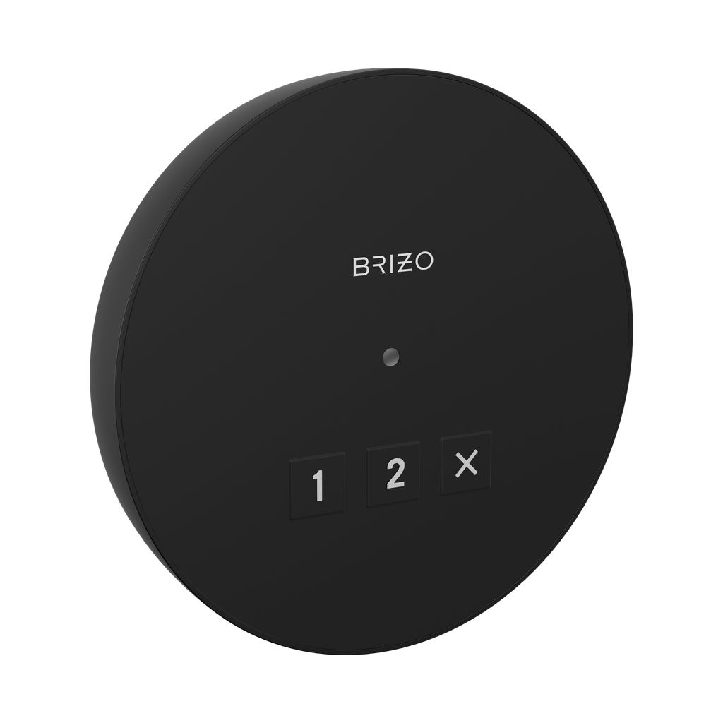 Brizo 8CN-220R-BL Mystix Round Exterior Steam Control Matte Black