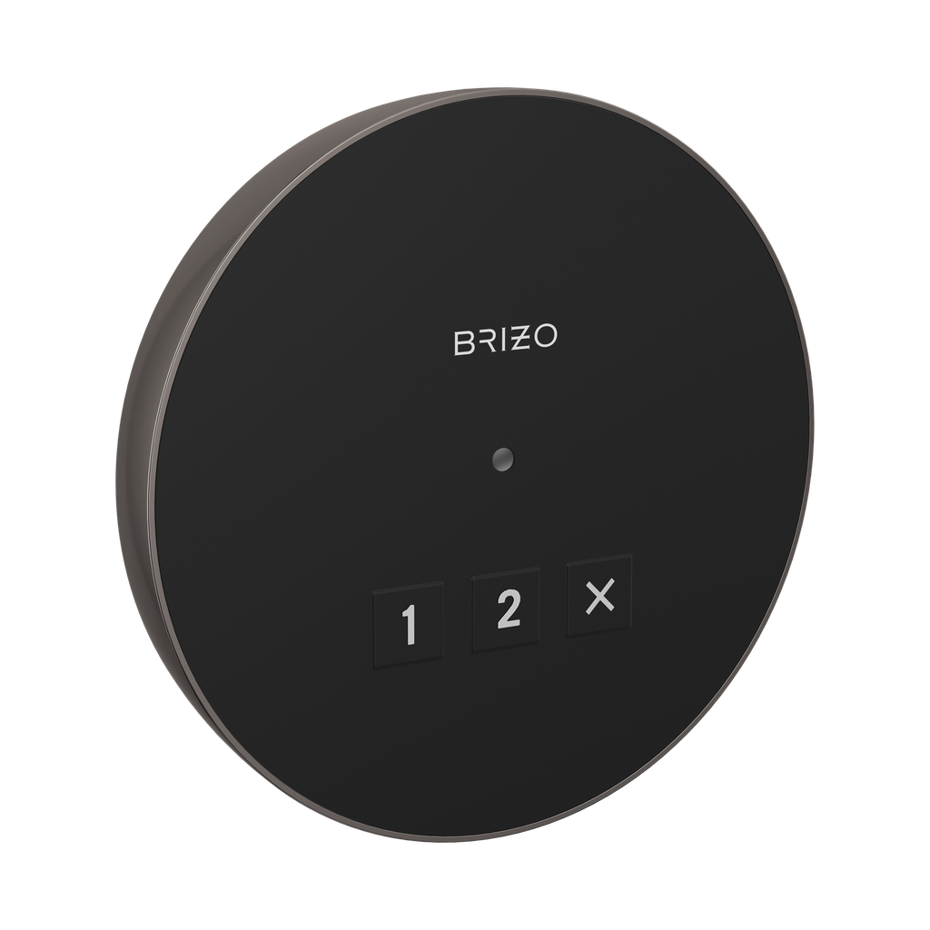 Brizo 8CN-220R-BNX-L Mystix Round Exterior Steam Control Lumicoat Black Onyx