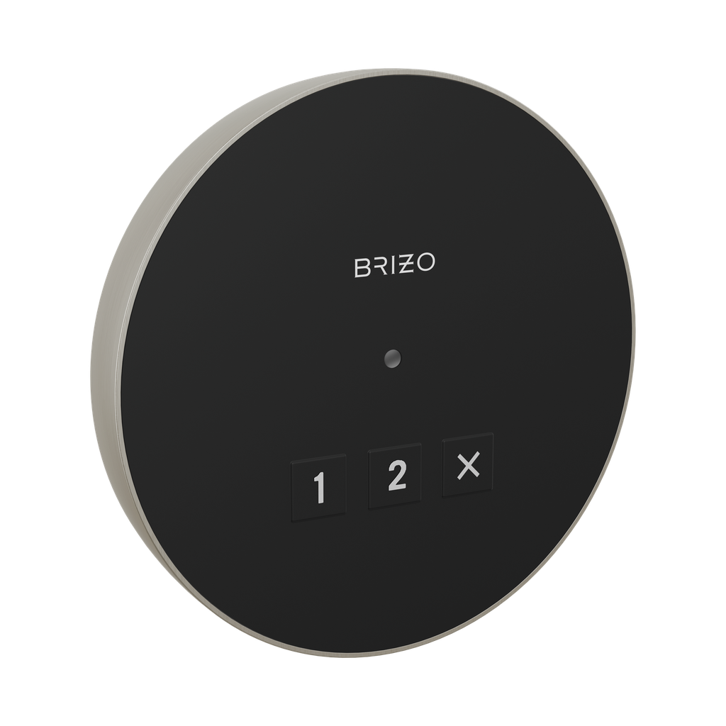 Brizo 8CN-220R-NK-L Mystix Round Exterior Steam Control Lumicoat Luxe Nickel