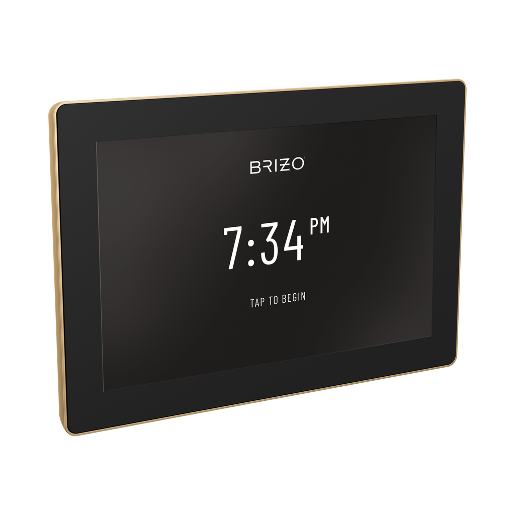 Brizo 8CN-600S-PG-L SensoriPlus Square Digital Shower And Steam Control Lumicoat Polished Gold