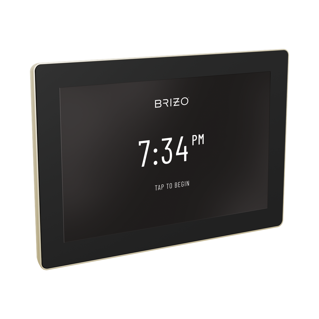 Brizo 8CN-600S-PN-L SensoriPlus Square Digital Shower And Steam Control Lumicoat Polished Nickel