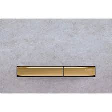 Geberit 115.672.JV.2 Actuator Plate Sigma50 For Dual Flush, Metal Colour Brass Brass, Concrete Look