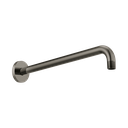 Brizo RP71648BNX Essential 16" Linear Round Wall Mount Shower Arm And Flange Brilliance Black Onyx