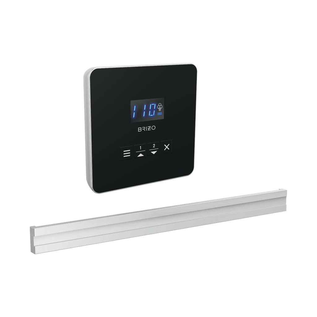 Brizo 8CB-250L-PC-L Mystix Square Steam Control And Bilateral Head Lumicoat Polished Chrome