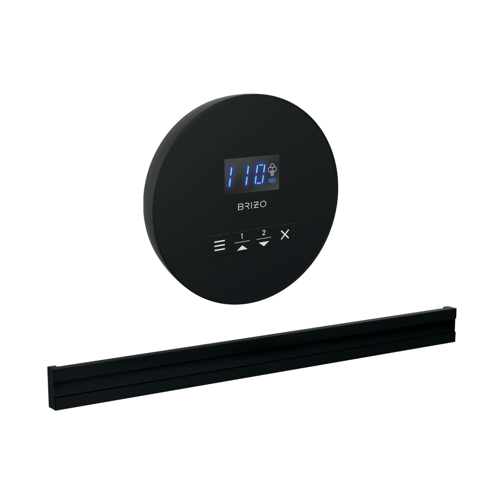 Brizo 8CB-250R-BL Mystix Round Steam Control And Bilateral Head Matte Black