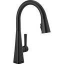 Delta 19802TZ-BL-DST Lenta Single Handle Kitchen Faucet Matte Black