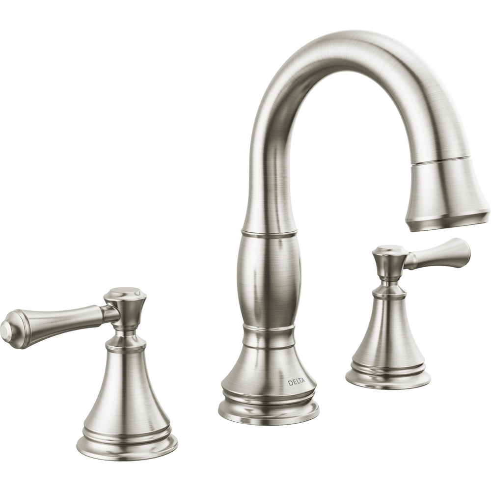 Delta 3597-SSPD-DST Cassidy Two Handle Widespread Pull Down Bathroom Stainless