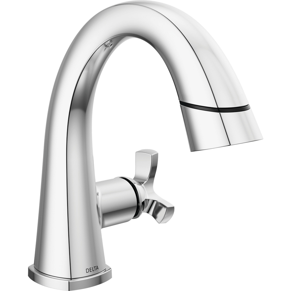 Delta 5776-PD-PR-DST Stryke Single Handle Pull Down Bathroom Faucet Chrome