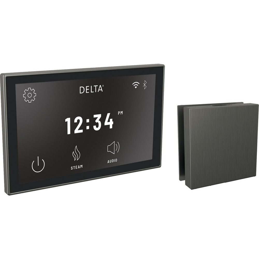 Delta 5CH-550L-KS-PR Steamscape Linear Square Deluxe Package Black Stainless