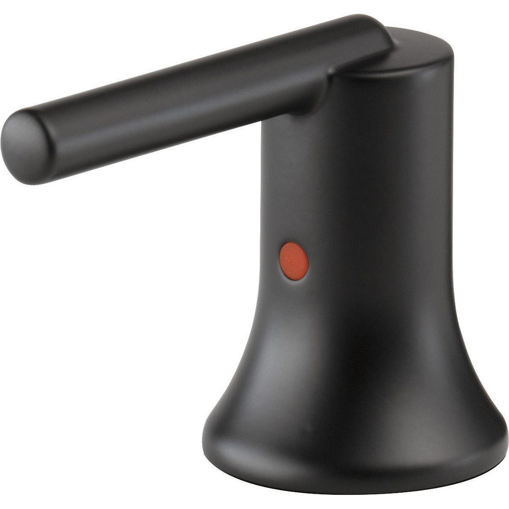 Delta H259BL Trinsic Two Metal Lever Widespread Handle Kit Matte Black