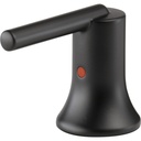 Delta H259BL Trinsic Two Metal Lever Widespread Handle Kit Matte Black